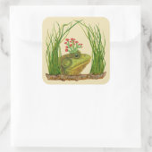 ブルフロッグステッカー スクエアシール (バッグ)