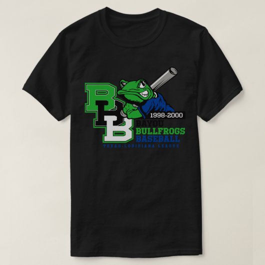 ブルフロッグス野球 Tシャツ (デザイン正面)