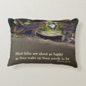 ブルフロッグハピネス感動的引用文 アクセントクッション (裏面)