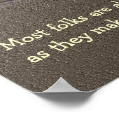 ブルフロッグハピネス感動的引用文 ポスター (角)