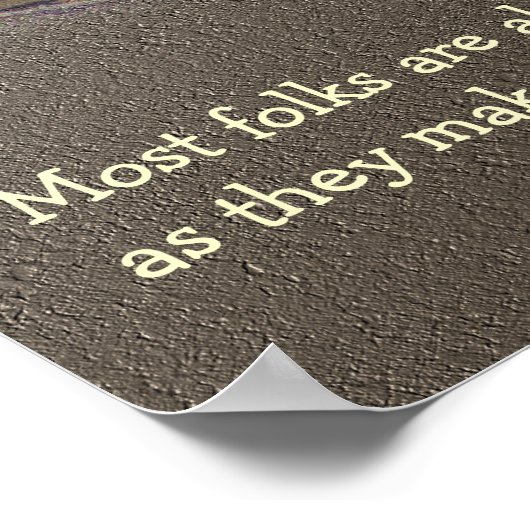 ブルフロッグハピネス感動的引用文 ポスター (角)