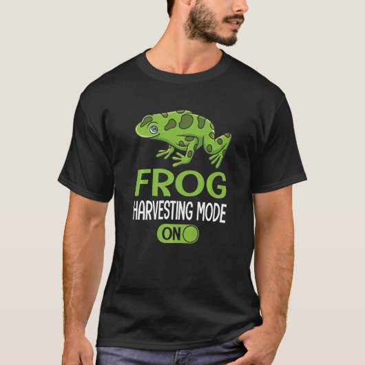 ブルフロッグハンターのためのカエルの捕獲及び狩り Tシャツ (正面)
