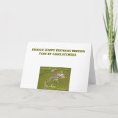 ブルフロッグ甥誕生日カード カード (裏面)