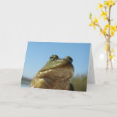 ブルフロッグ カード (黄色い花)