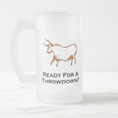 ブルブルでズキズキしたブラウンを食べる フロストグラスビールジョッキ (左)