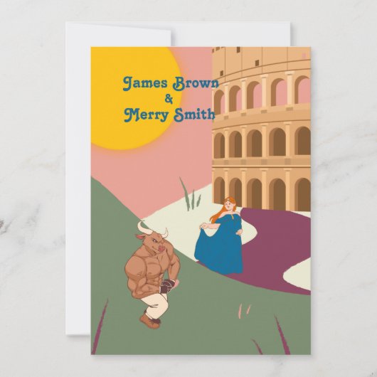 ブルプリンセス古代ローマンサン結婚ズ 招待状 (正面)