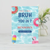 ブルプールパーティーボーイ誕生日 招待状 (スタンド正面)