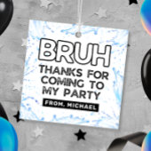 ブルプールパーティー誕生日メッセージカード フェイバータグ