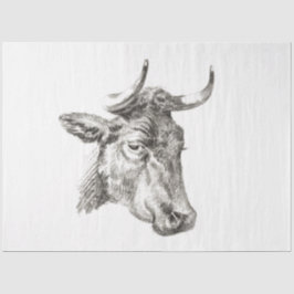 ブルヘッドエフエメラデクページヴィンテージファームウシ 薄葉紙