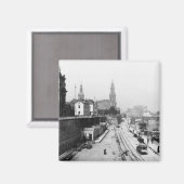 ブルヘルシェテラッセからのドレスデンの眺め マグネット (正面/裏面)