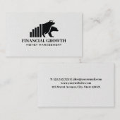 ブルベアのロゴ |バーグラフ |財務 名刺 (正面/裏面)