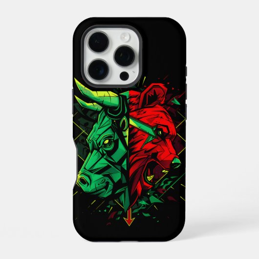ブルベア決闘の力  iPhoneケース (裏面)