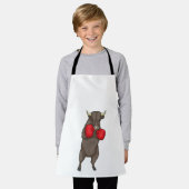 ブルボクサーボクシング手袋 エプロン (着用した状態)