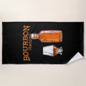 ブルボン救済おもしろい酒飲み ビーチタオル (正面)