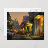 ブルボン通りの日没の郵便はがき ポストカード (正面/裏面)