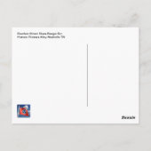 ブルボン通りブルースブギーバーナッシュビルTN ポストカード (裏面)