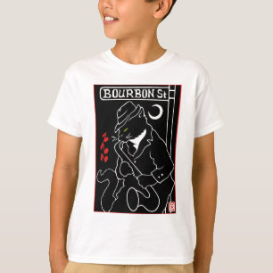 ブルボン通り猫 Tシャツ