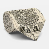 ブルボン1595年の家を示す系図学のタイ ネクタイ (ロール)