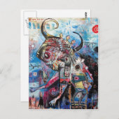 ブルボーイが獅子になる ポストカード (正面/裏面)