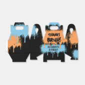 ブルボーイ誕生日ネオングラフティオレンジブルー フェイバーボックス (折り畳みなし)