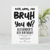 ブルボーイ10代の若者誕生会10代の少年 招待状 (スタンド正面)