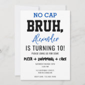 ブルボーイ10代の若者誕生日ノーキャップボ10代のイ 招待状 (正面)