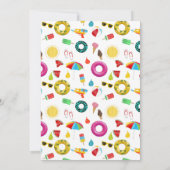 ブルボーイ10代の若者誕生日パーティーボイ10代のムサマー 招待状 (裏面)