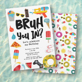 ブルボーイ10代の若者誕生日パーティーボイ10代のムサマー 招待状