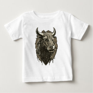 ブルポートレート ベビーTシャツ