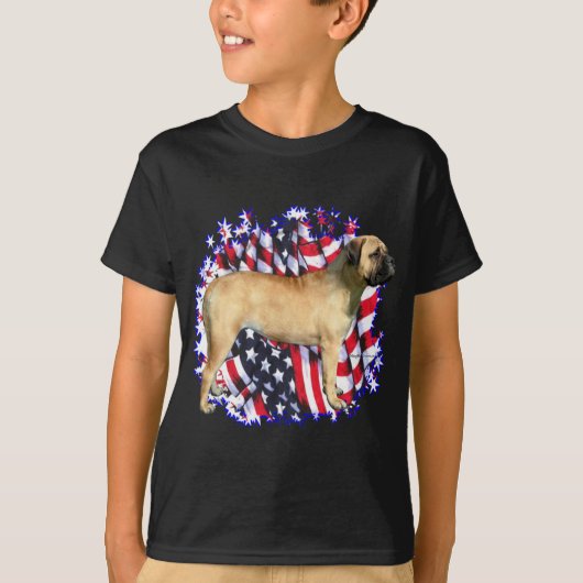 ブルマスチフ愛国者 Tシャツ (正面)