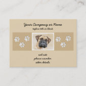 ブルマスチ絵画フのかわいいオリジナルの犬芸 名刺 (正面)