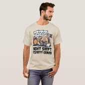 ブルマスティフおもしろい夜間警備員 Tシャツ (正面フル)