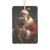 ブルマスティフとサンタクロースフェスティバルクリスマス カーエアーフレッシュナー (裏面)