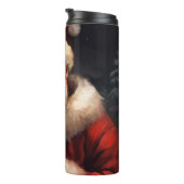 ブルマスティフとサンタクロースフェスティバルクリスマス タンブラー (回転右)