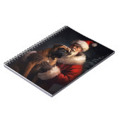 ブルマスティフとサンタクロースフェスティバルクリスマス ノートブック (左側)