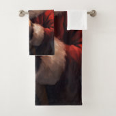 ブルマスティフとサンタクロースフェスティバルクリスマス バスタオルセット (インサイチュ)