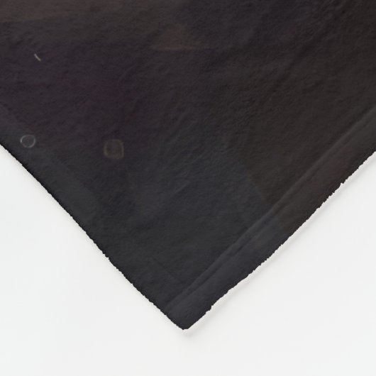 ブルマスティフとサンタクロースフェスティバルクリスマス フリースブランケット (角)