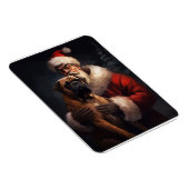 ブルマスティフとサンタクロースフェスティバルクリスマス マグネット (右側)