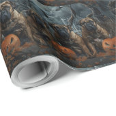 ブルマスティフのハロウィーンの夜の犬の喜び ラッピングペーパー (ロールコーナー)