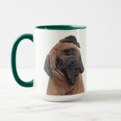 ブルマスティフのパーソナライズされたマグカップ マグカップ (左)