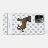 ブルマスティフの子犬のかわいいキャラクター犬と名前 Case-Mate iPhoneケース (裏面(横))
