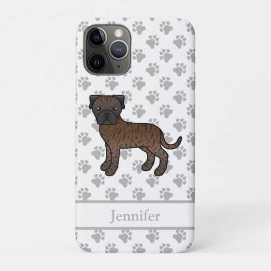 ブルマスティフの子犬のかわいいキャラクター犬と名前 Case-Mate iPhoneケース (裏)