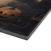 ブルマスティフカボチャのハロウィーン怖い カッティングボード (角)