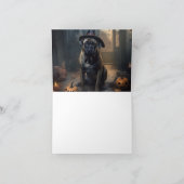 ブルマスティフカボチャのハロウィーン怖い カード (内部)