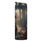 ブルマスティフカボチャのハロウィーン怖い タンブラー (回転右)