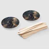 ブルマスティフカボチャのハロウィーン怖い ハンドファン (組立なし)