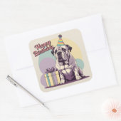 ブルマスティフカラフルスクエア スクエアシール (封筒)