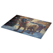 ブルマスティフクリスマスフェスティバルシーズン カッティングボード (角)