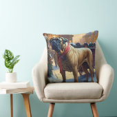 ブルマスティフクリスマスフェスティバルシーズン クッション (椅子)