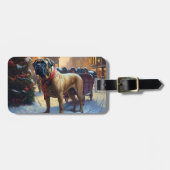 ブルマスティフクリスマスフェスティバルシーズン ラゲッジタグ (正面横)